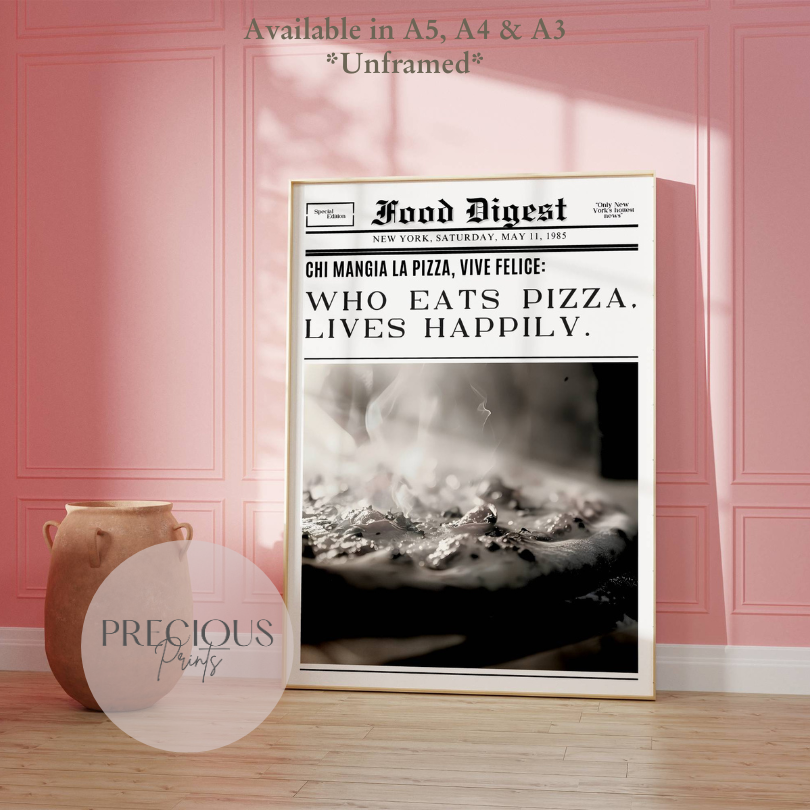 Kitchen Pub Pizza Bar Poster / Funny Kitchen poster