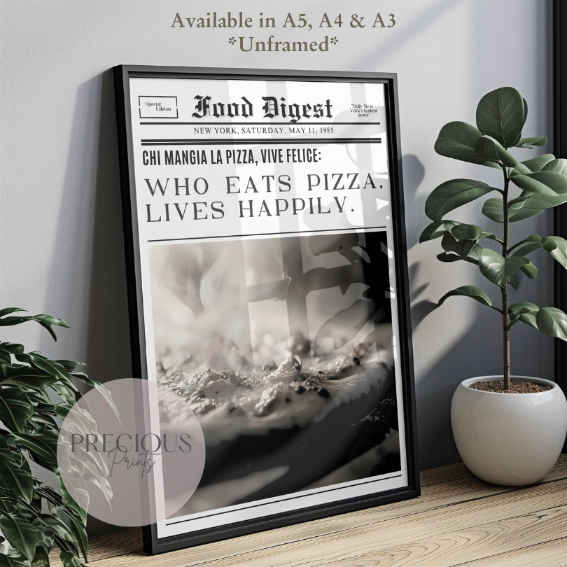 Kitchen Pub Pizza Bar Poster / Funny Kitchen poster