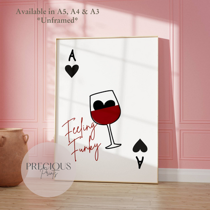 'Feeling Funky' Kitchen Bar Poster / Funny Kitchen poster