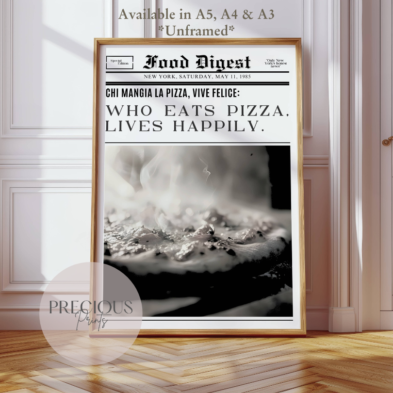 Kitchen Pub Pizza Bar Poster / Funny Kitchen poster