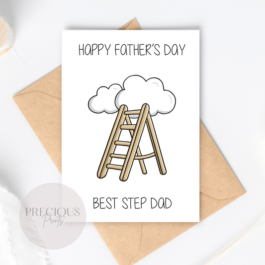Step Dad Funny Father's Day Card / Daddy's Day Card / Cute Father's Day Card