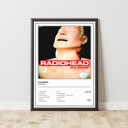 Radiohead Album Cover Poster / The Bends / Music Poster