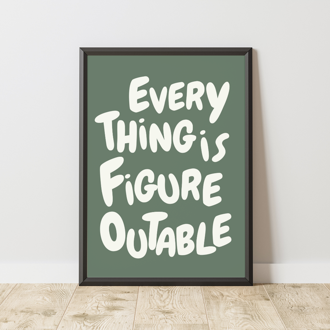 Everything Is Figureoutable - Motivational Poster
