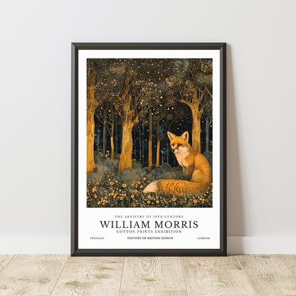 William Morris Fox Poster / Art Exhibition Print