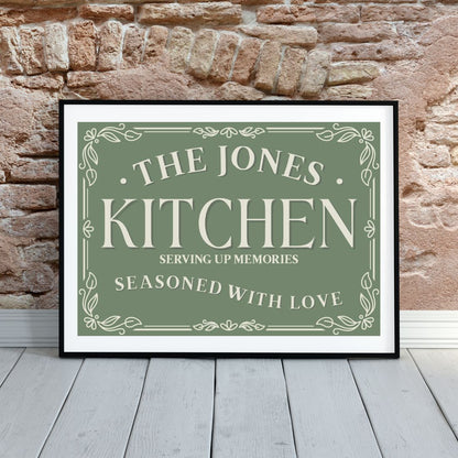 Personalised Kitchen Print