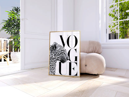 Leopard Vogue Poster