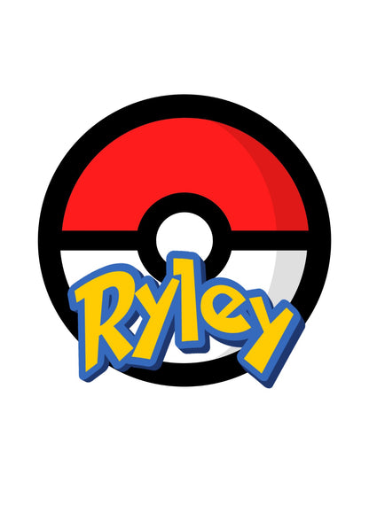 Childrens Personalised Print Pokemon Personalised Print Nursery Bedroom A5 A4 A3