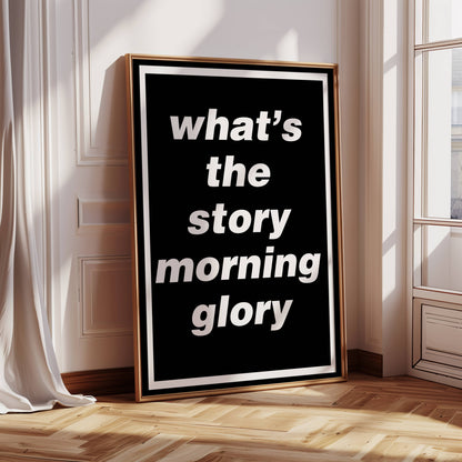 Oasis Lyric Poster - What's The Story Morning Glory