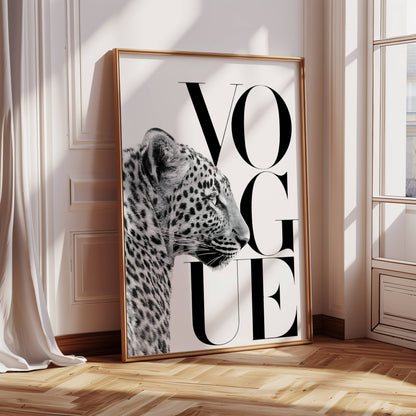 Leopard Vogue Poster
