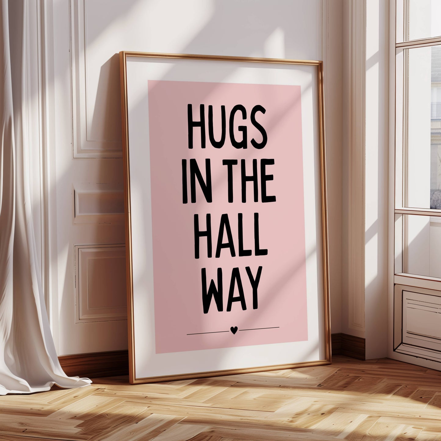 Hugs In The Hall Way - Pink
