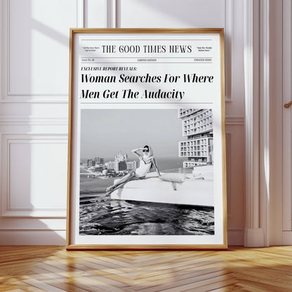 Newspaper Luxury Poster - Feminist