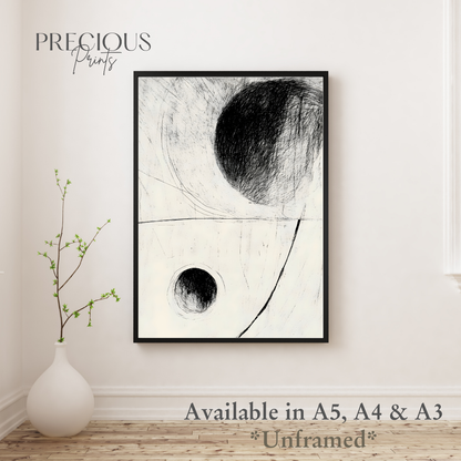 Set of 3 Dark Modern Circles