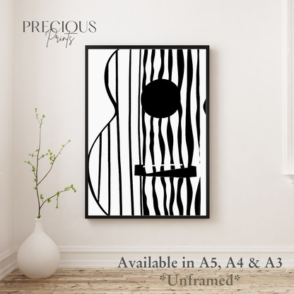 Set of 3 Dark Modern Musical Instruments