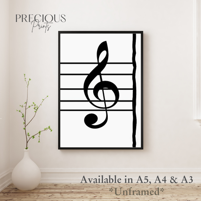 Set of 3 Dark Modern Musical Instruments