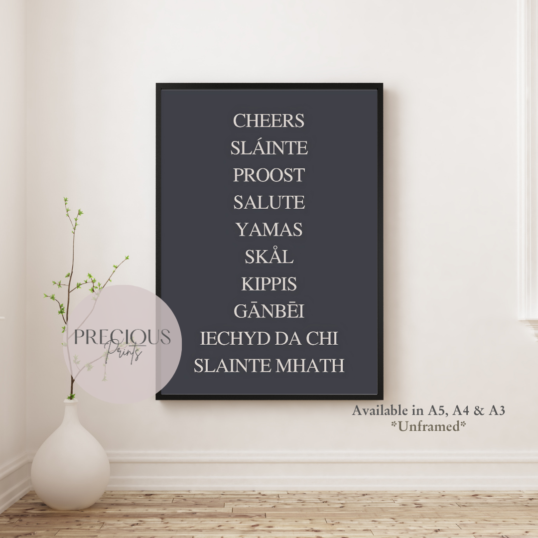 'Cheers' Kitchen Pub Pizza Bar Poster / Funny Kitchen poster