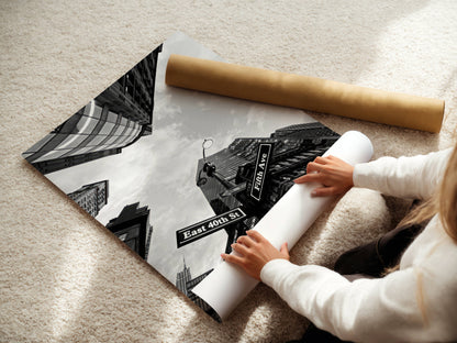 Fifth Avenue, East 40th Street Print